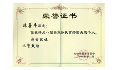 盡心盡力謀發(fā)展 盡職盡責為和諧--記縣政協(xié)常委、虹潤公司董事長林善平